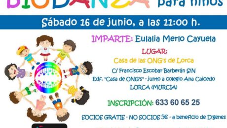 biodanza niños lorca cartel