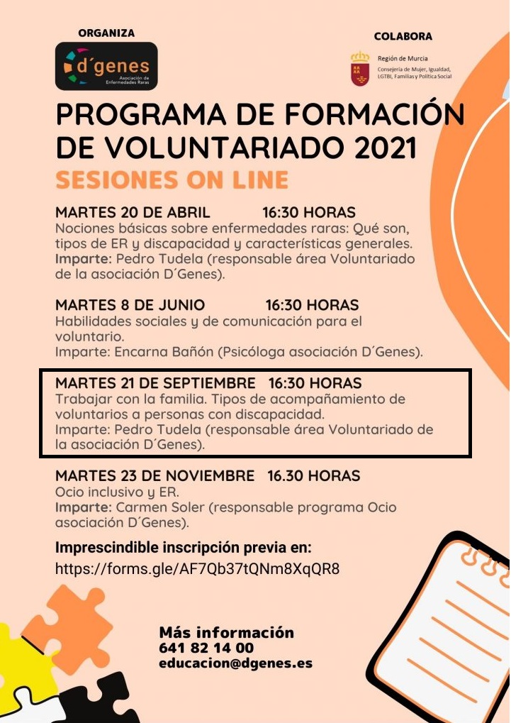 Cartel charlas