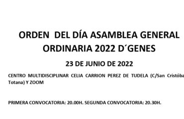 orden del día asam ble portada